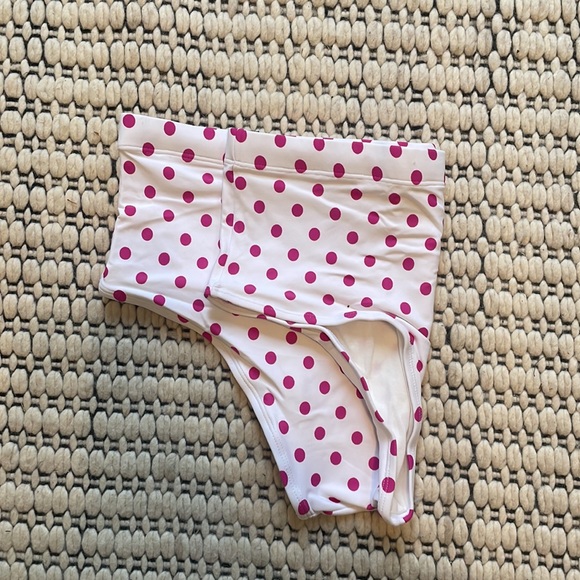 - Classic Handmade Brazilian Speedo  swim brief size LARGE polka dots - Picture 3 of 3